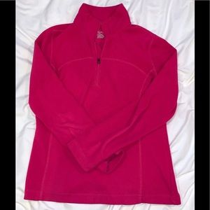 Women's Pink Fleece Zip-Up Sweatshirt